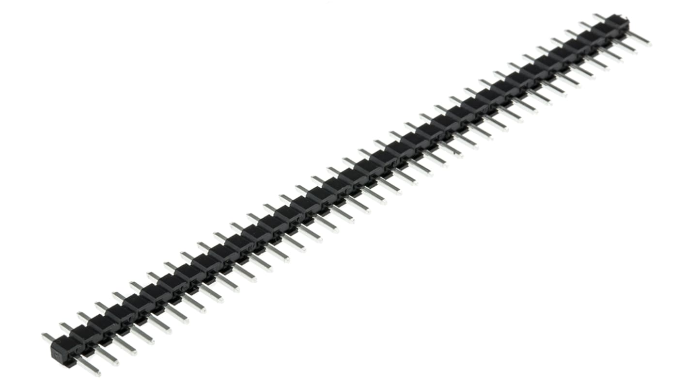 RS PRO Straight Through Hole Pin Header, 36 Contact(s), 2.54mm Pitch, 1 Row(s), Unshrouded