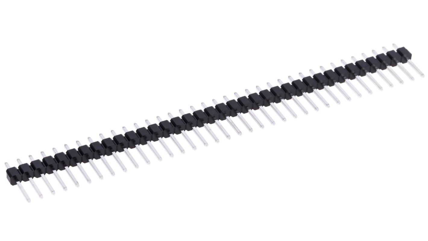 RS PRO Stiftleiste Gerade, 36-polig / 1-reihig, Raster 2.54mm, Lötanschluss-Anschluss, 4.0A, Nicht ummantelt