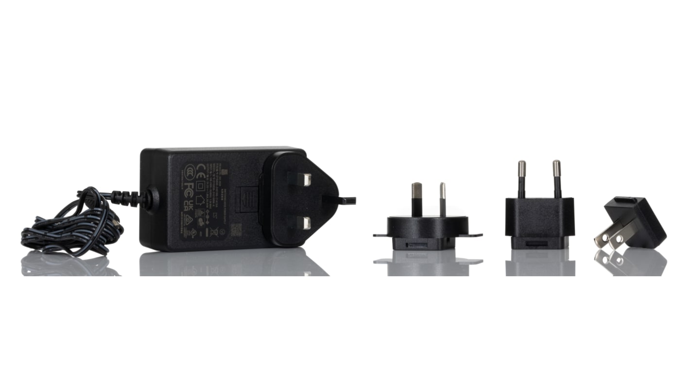 RS PRO 40W PlugIn AC/DC Adapter 24V dc Output, 1.66A Output RS