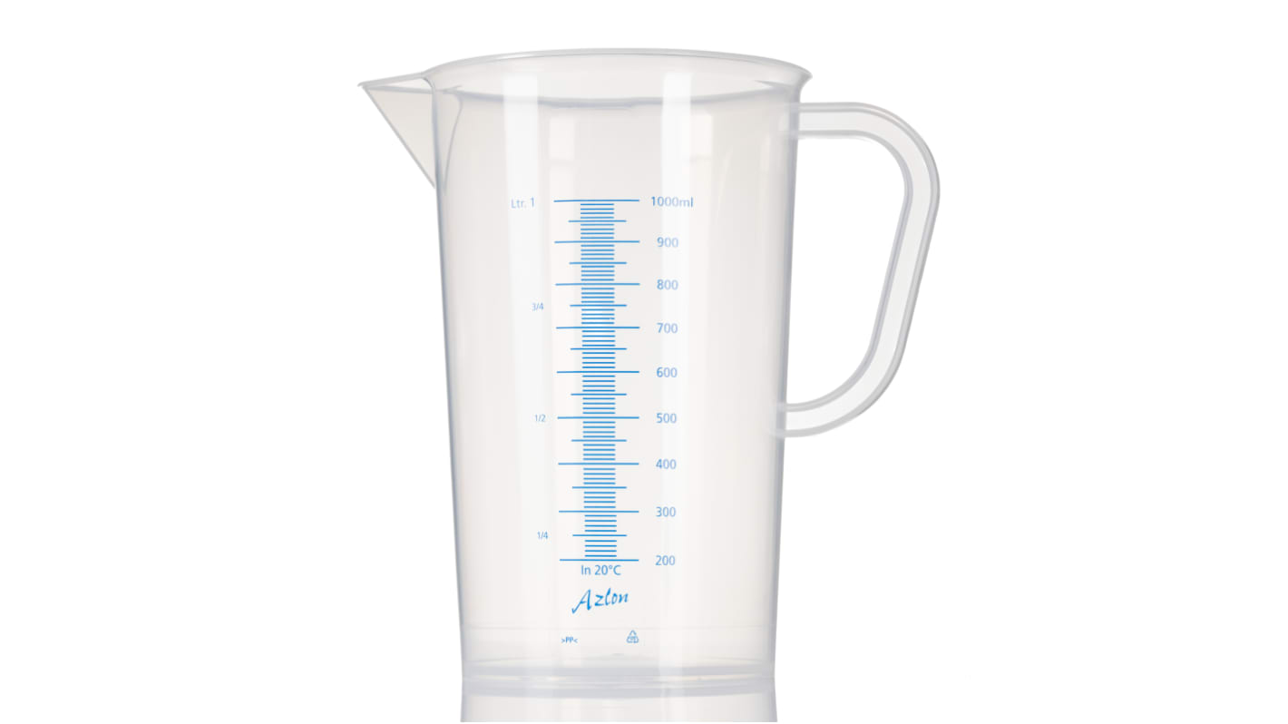 RS PRO PP 1L Laboratory Jug