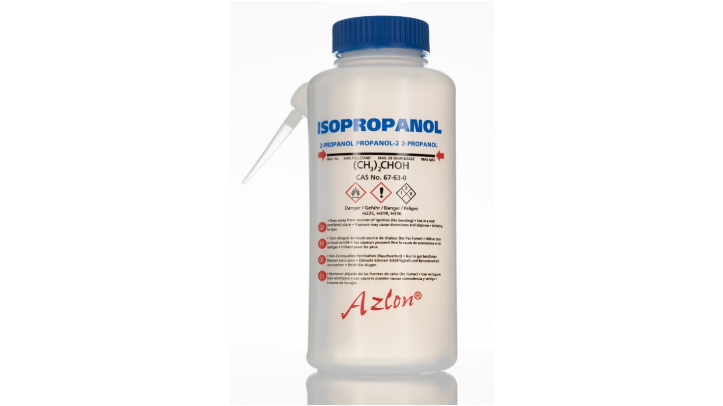 RS PRO Laboratóriumi palack Mosópalack LDPE, 500ml