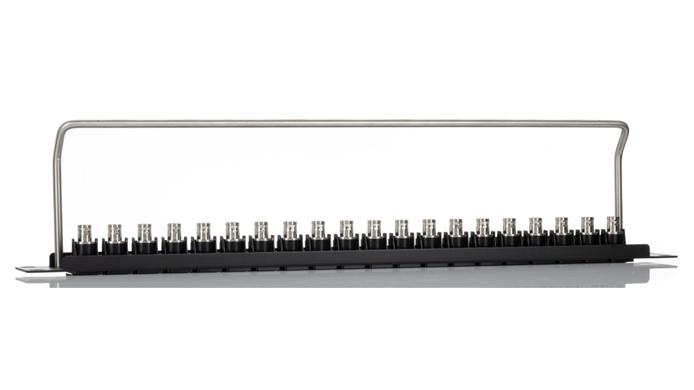 BNC 20 Port Loaded Rack Patch Panel, 1U Rack Height | RS