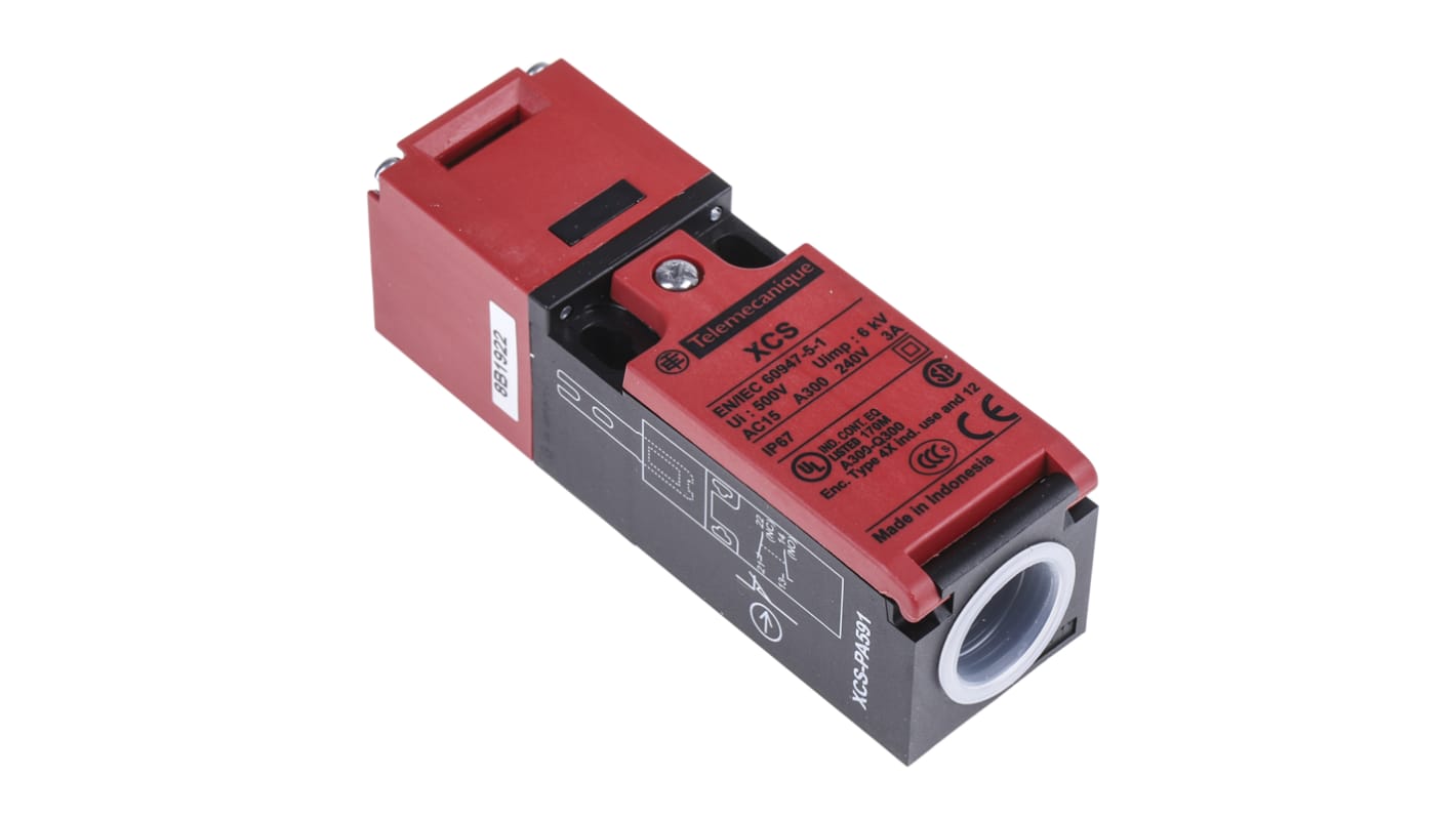 XCSPA591 Telemecanique Sensors XCSPA Safety Interlock Switch, 1NC/1NO