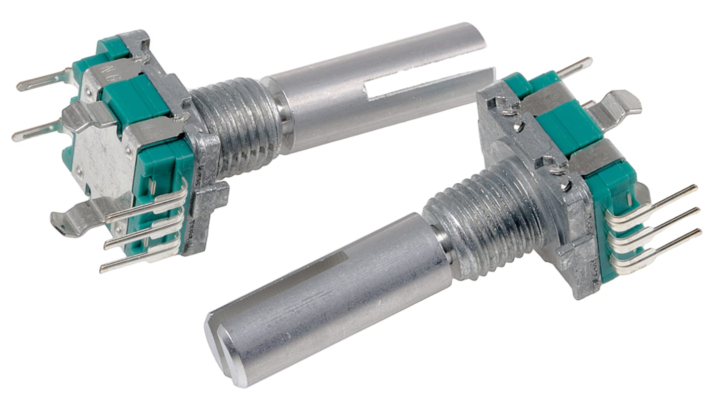 Alps Alpine Encoder Inkremental 15/U, 5 V dc, Gegentakt Vollwelle mit Ø 6mm Schaft