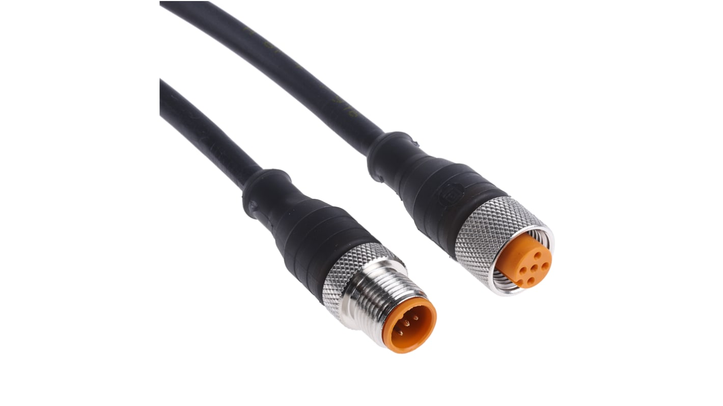 Cable de conexión Lumberg Automation, con. A M12 Macho, 5 polos, con. B M12 Hembra, 5 polos, cod.: A, long. 5m, 60 V,