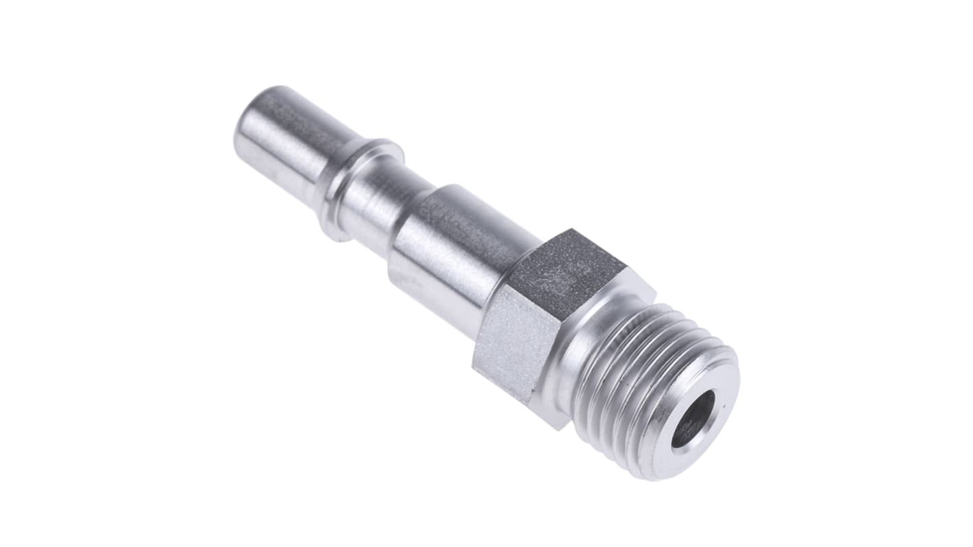 Staubli – Fluid Connectors Stainless Steel Male Safety Quick Connect Coupling, G 1/4 Male Threaded