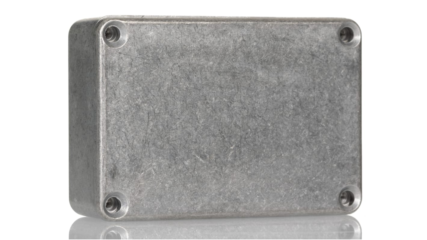 Hammond 1550 Series Unpainted Die Cast Aluminium Junction Box, IP54, 80 x 55 x 21mm