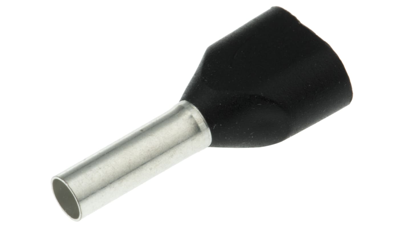 Embout à sertir Schneider Electric série AZ5DE, 2 x 1.5mm², Noir, longueur 8mm, 2 entrées