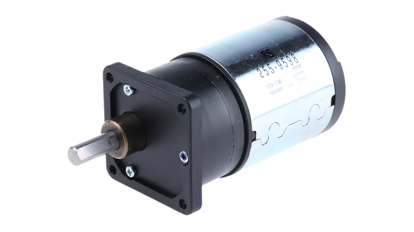 Motoréducteur CC, 136 tr/min 12 V c.c., 20 Ncm, 2,9 W, ø 6mm