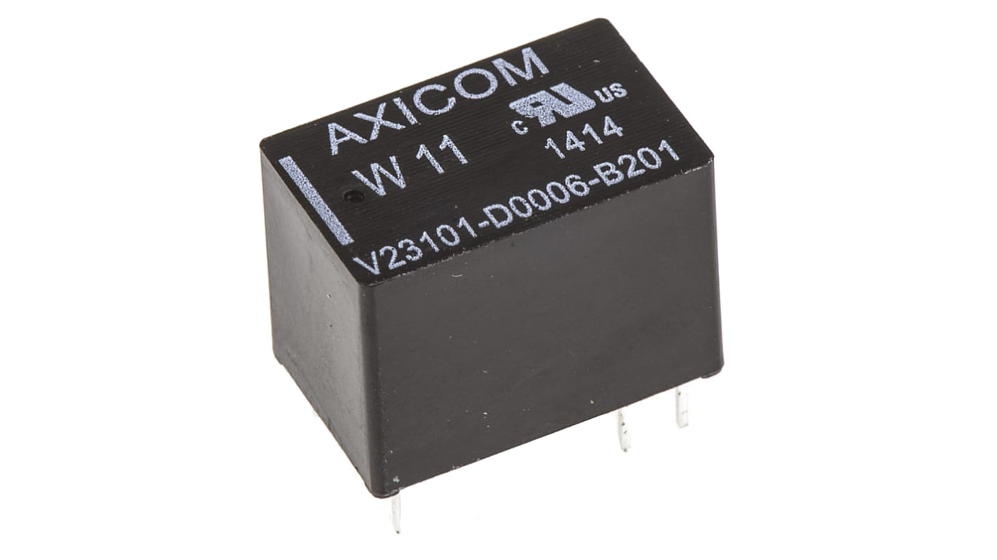 Relé de señal sin enclavamiento TE Connectivity ABR/ABS, SPST, 12V dc, 3 A dc, montaje en PCB, para