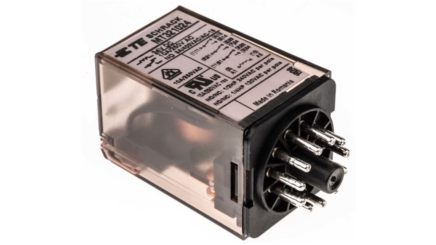 MT321024 713930910 TE Connectivity Plug In Power Relay, 24V dc Coil
