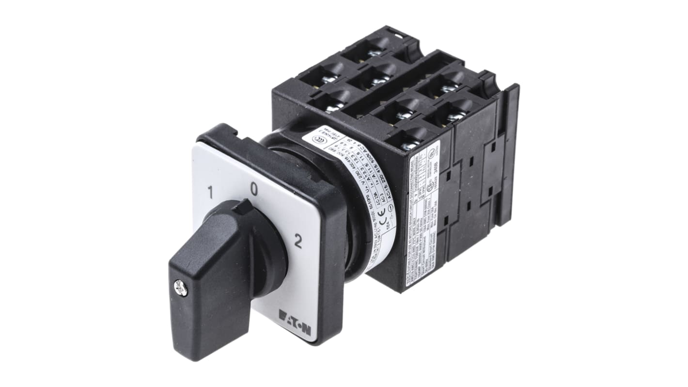 Interruttore Cam Eaton serie Eaton Moeller 78627326 T0-4-8213/E/EZ-P1(RS257-9570) 4P, 3 posizioni, 20A, 690V ca