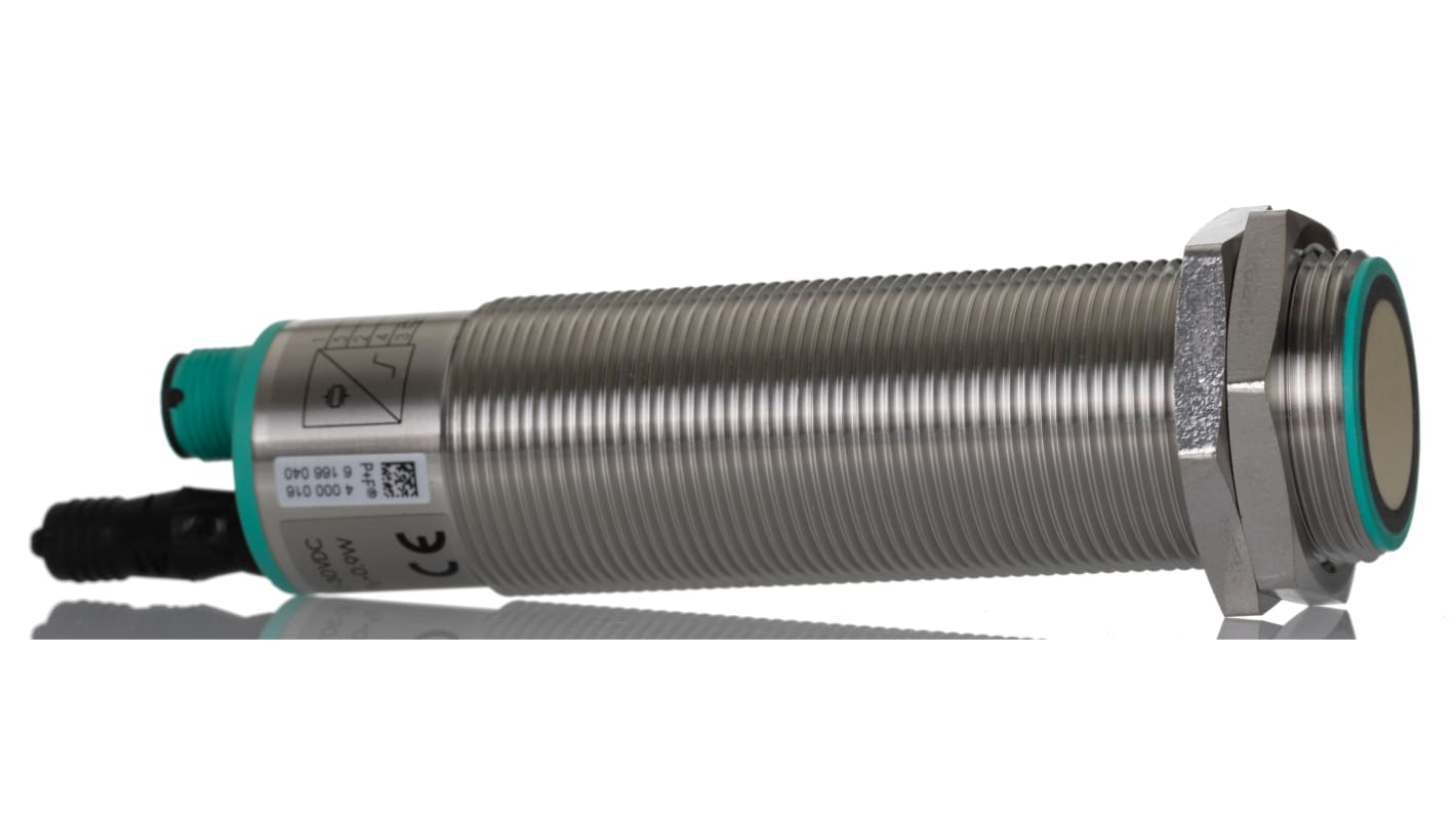 Pepperl + Fuchs Ultrasonic Barrel-Style Proximity Sensor, M30 x 1.5, 80 → 2000 mm Detection, Analogue Output, 10