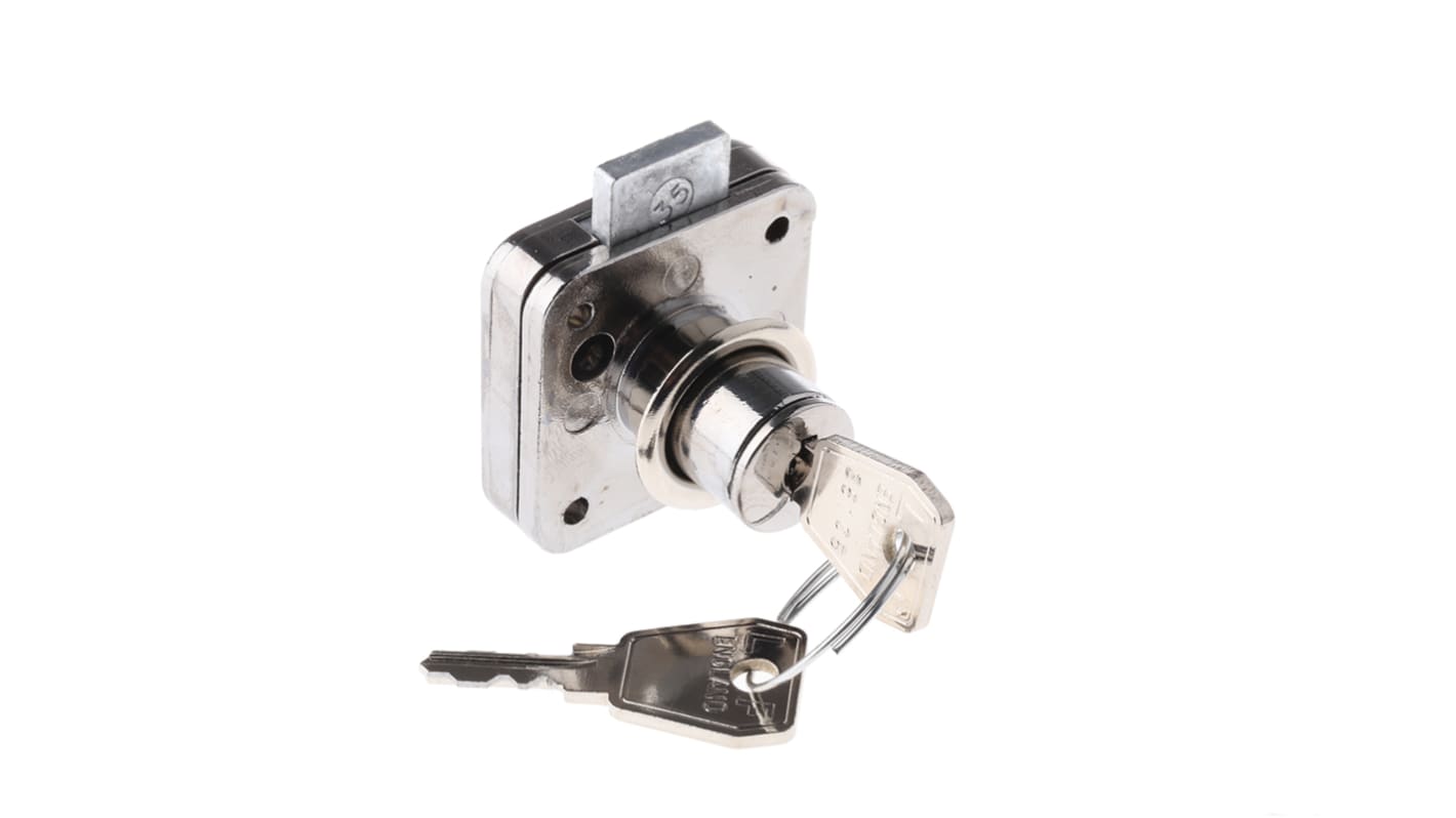 Cerradura para puerta corredera Euro-Locks a Lowe & Fletcher group Company, muesca de 17mm, Llave para desbloquear