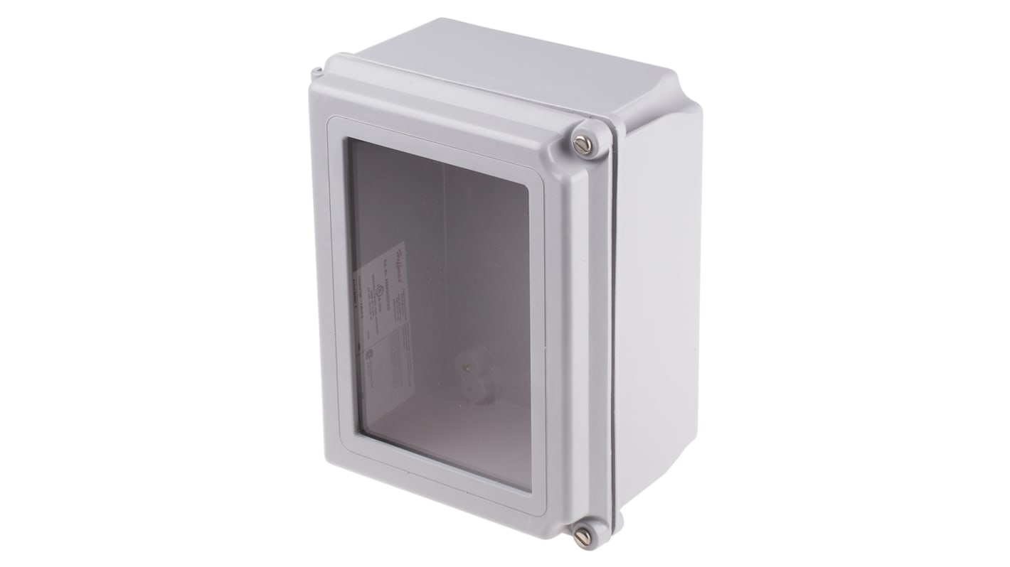 nVent HOFFMAN A48 Series Glass Reinforced Plastic Wall Box, IP66, Viewing Window, 318 mm x 267 mm x 167mm