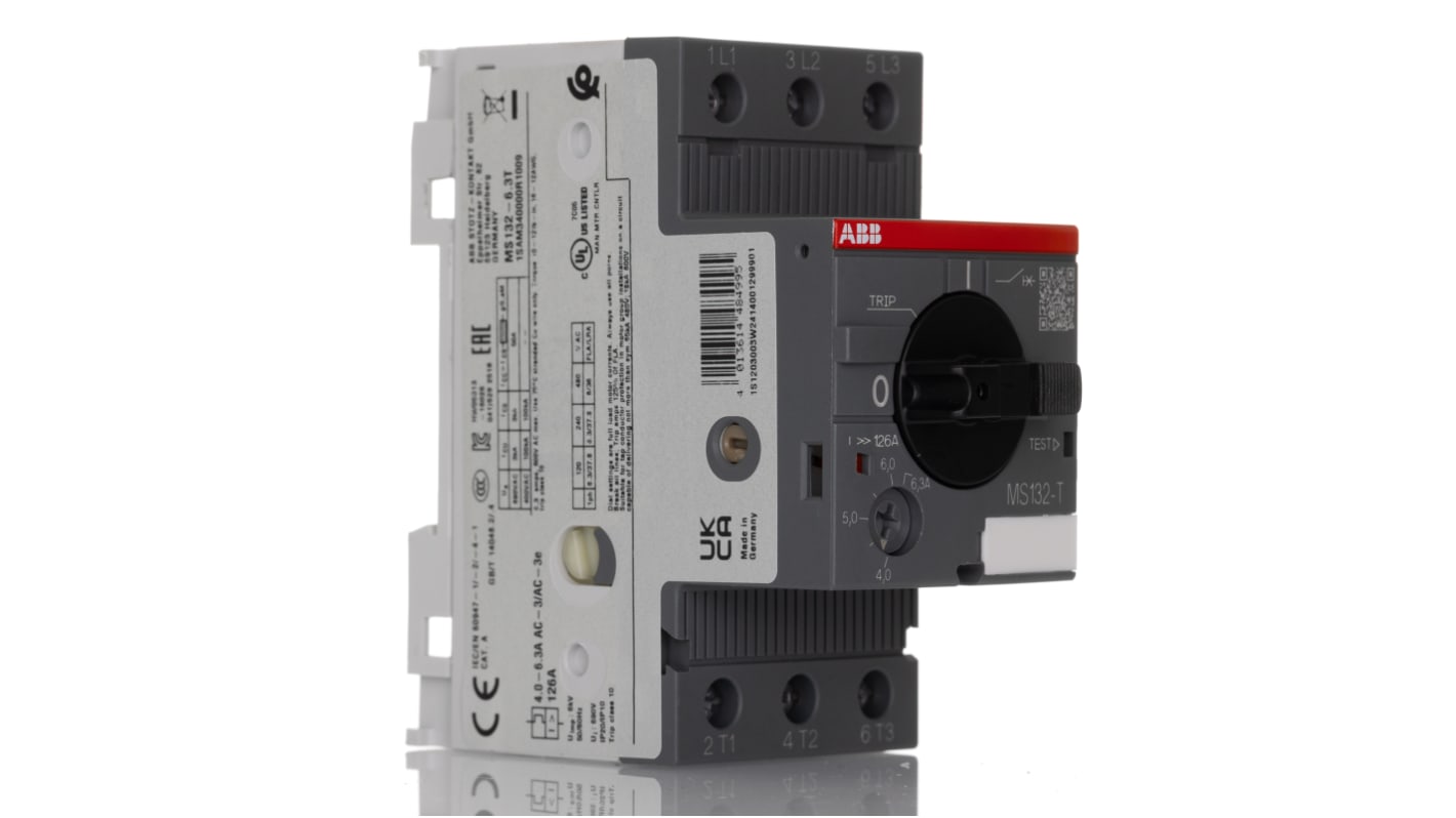 Interruttore automatico del motore ABB, 690 V, 6.3 MS/MO132