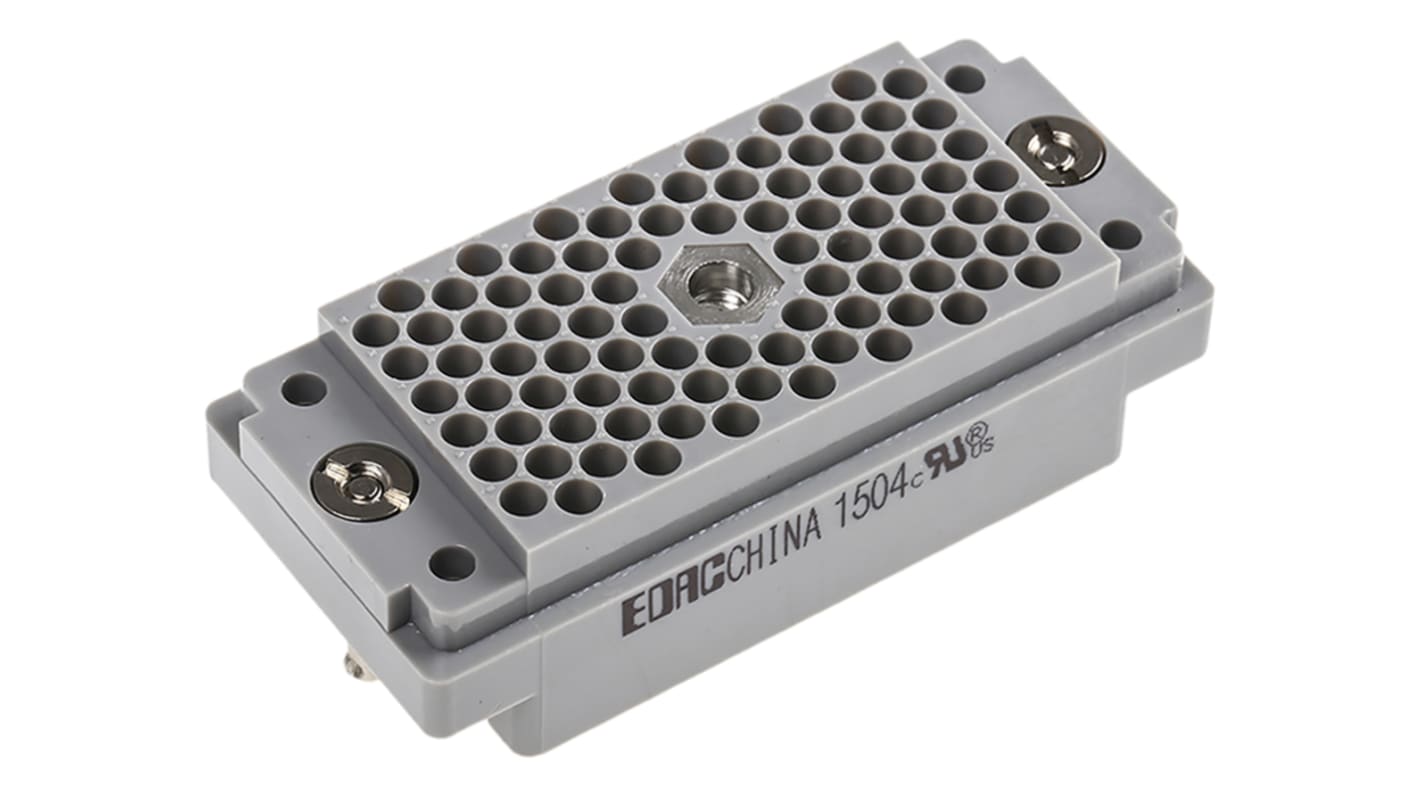 Conector de potencia de altas prestaciones EDAC, Serie 516, 90 vías, Recta, Macho, 8.5A