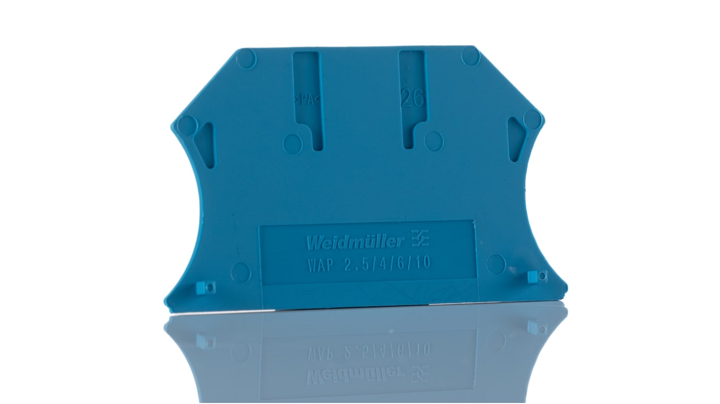 1050080000 Weidmuller W Series End Cover for Use with DIN Rail