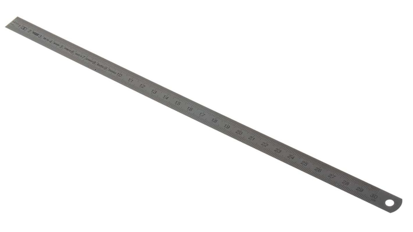 MikronTec 300mm Stainless Steel Metric Flatness Ruler, With UKAS Calibration