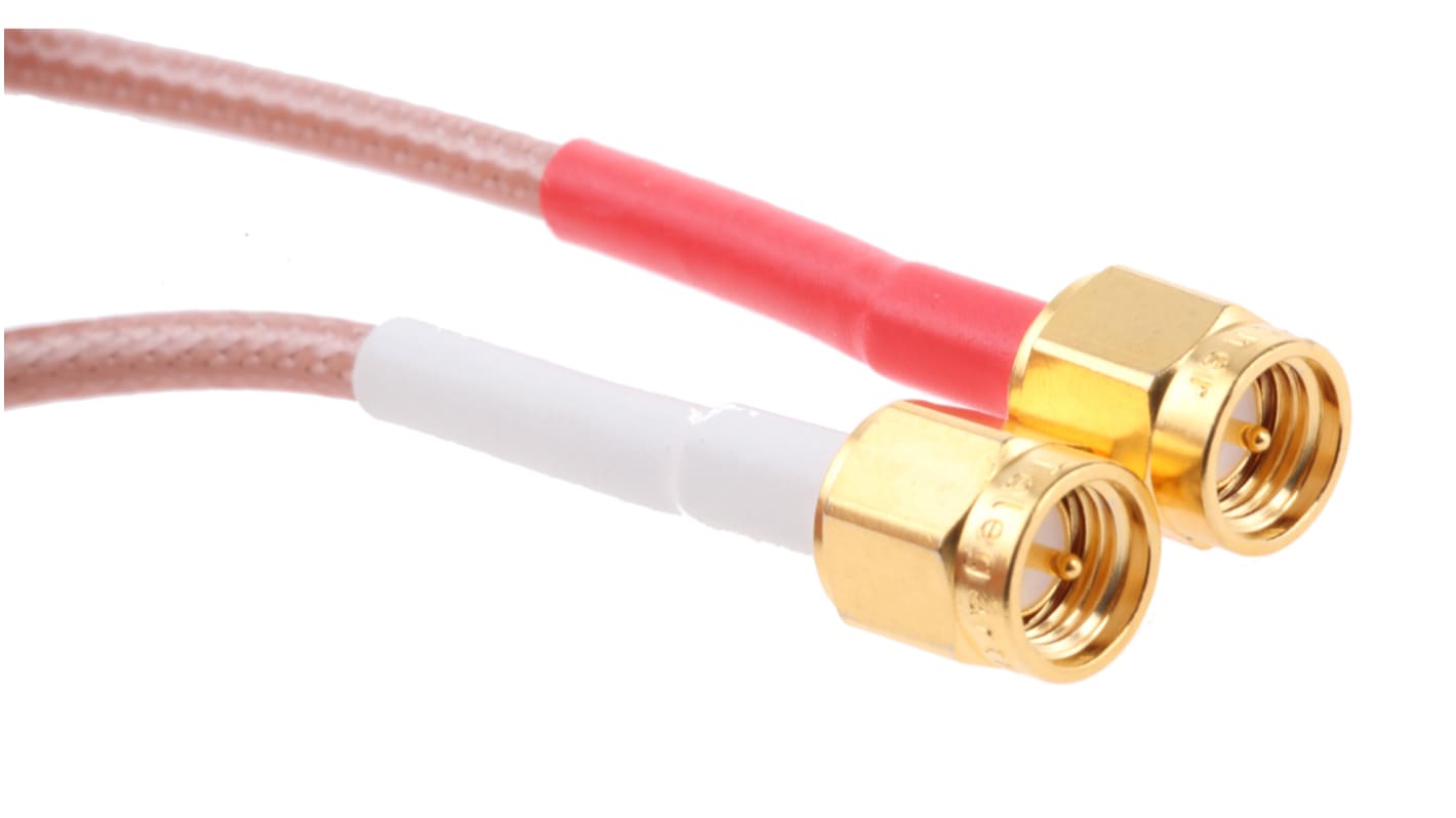 Times Microwave Male SMA to Male SMA Coaxial Cable, 1m, RG316 Coaxial, Terminated