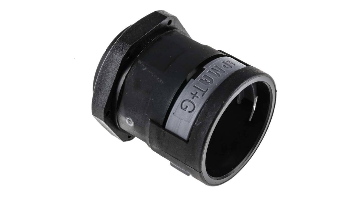 PMA Straight, Conduit Fitting, 29mm Nominal Size, PG29, PA 6, Black