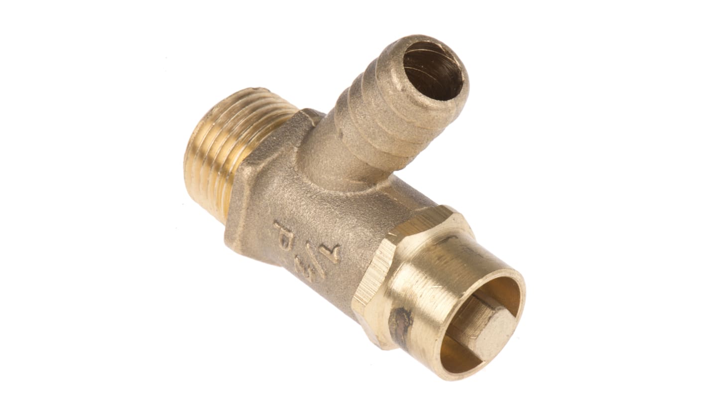 Rubinetto di scarico in Bronzo Pegler Yorkshire, 20 bar max, connessione BST 1/2, diametro interno del tubo 1/2poll