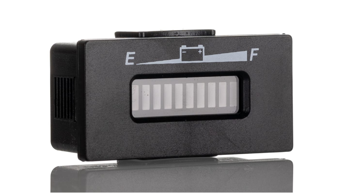 RS PRO Digitales Spannungsmessgerät Vdc LED-Balkenanzeige-Anzeige, 45.5mm, 22.5mm, 28.3mm