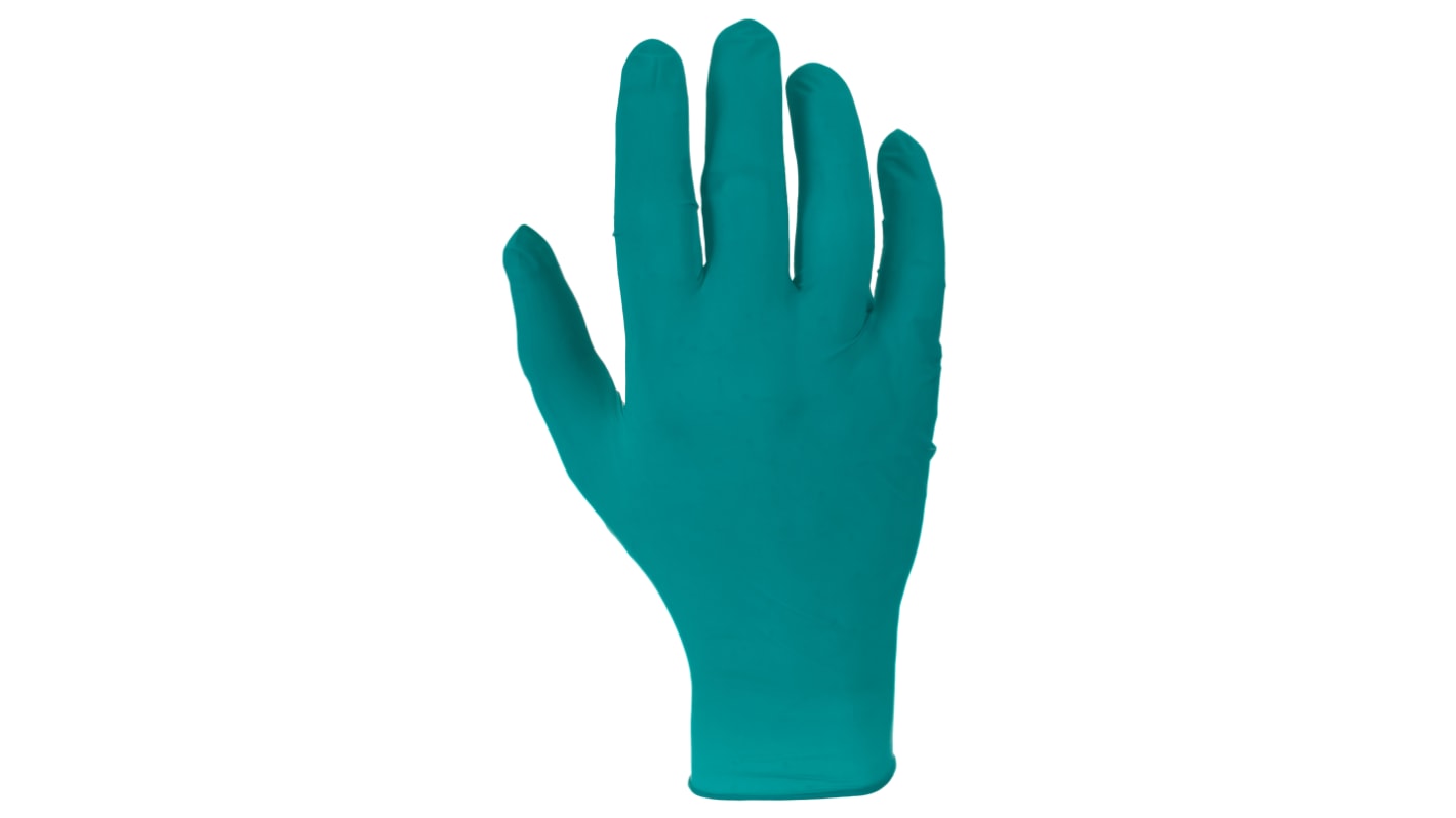 Ansell TouchNTuff® Green Powder-Free Nitrile Disposable Gloves, Size S, Food Safe, 100 per Pack
