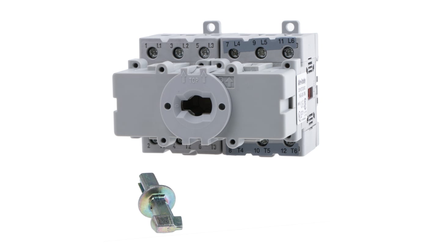 Allen Bradley 6P Pole Isolator Switch - 25A Maximum Current, 11kW Power Rating, IP66