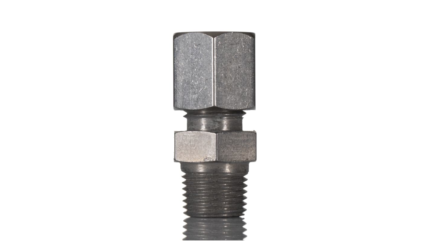 RS PRO, 1/8 NPT Thermocouple Compression Fitting for Use with Thermocouple Probes, 6mm Probe