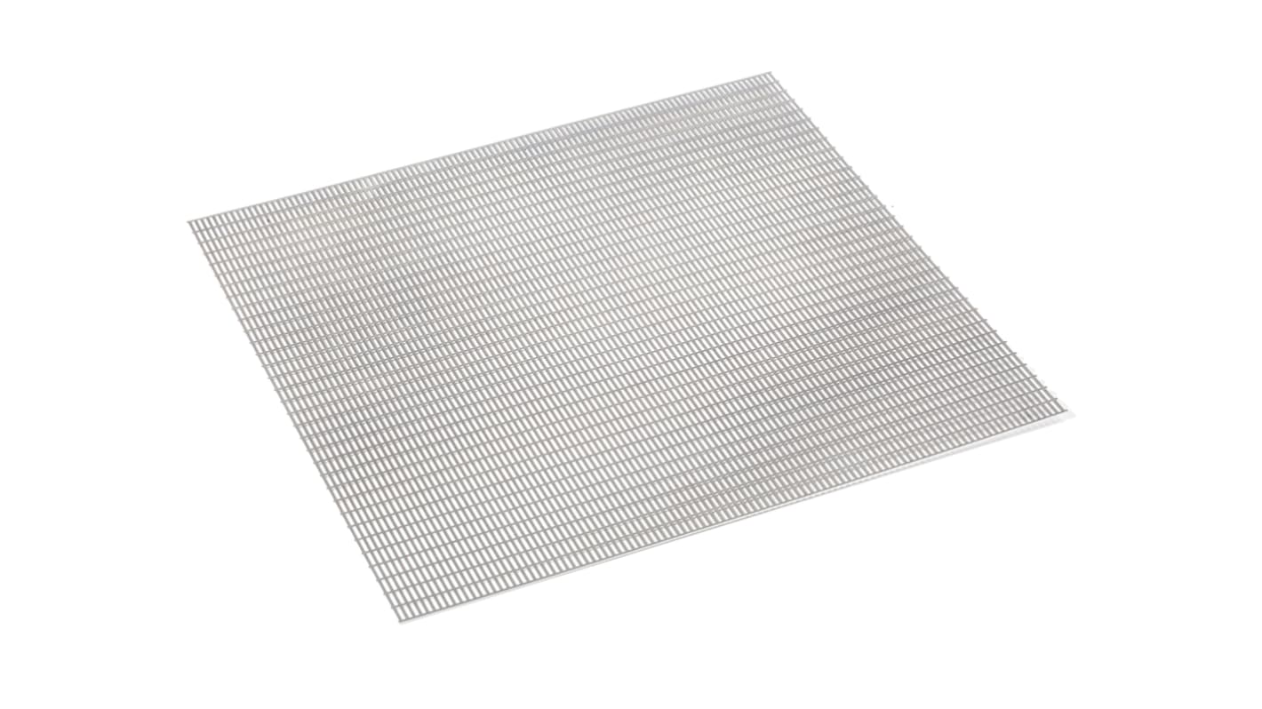 RS PRO Aluminium Perforated Metal Sheet 500mm x 500mm, 1.2mm Thick