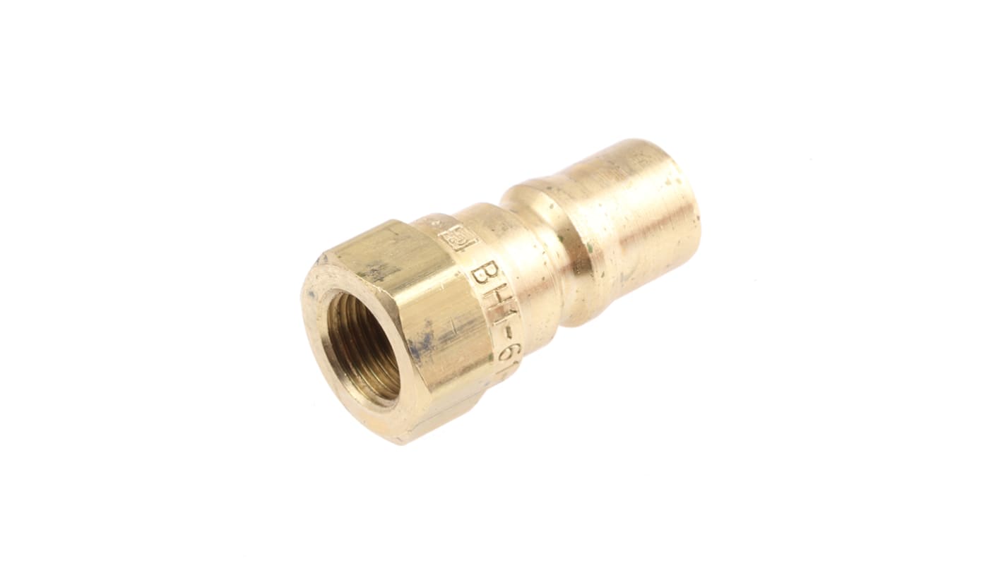 Parker Brass Female Hydraulic Quick Connect Coupling, G 1/8 Male