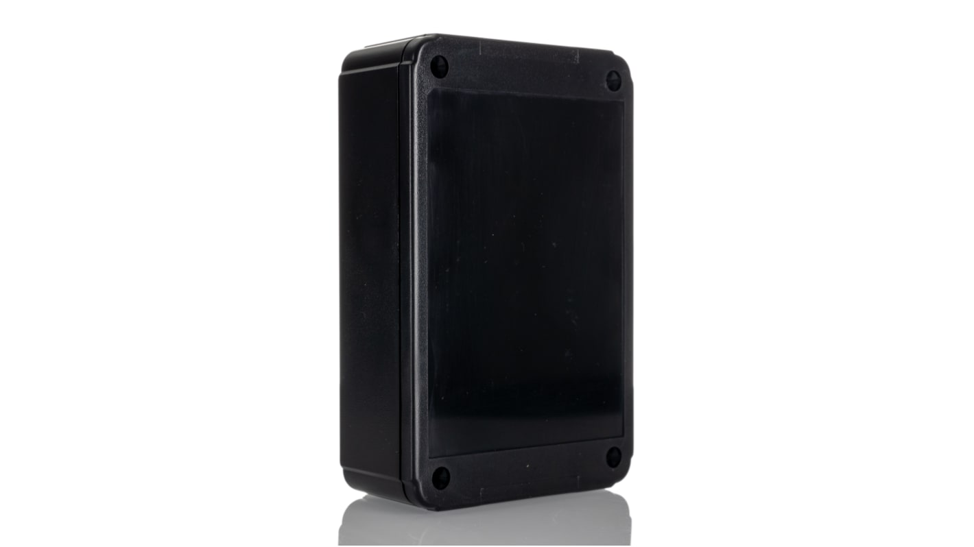 Hammond RL Series Black ABS General Purpose Enclosure, IP54, Flanged, Black Lid, 35 x 80 x 125mm