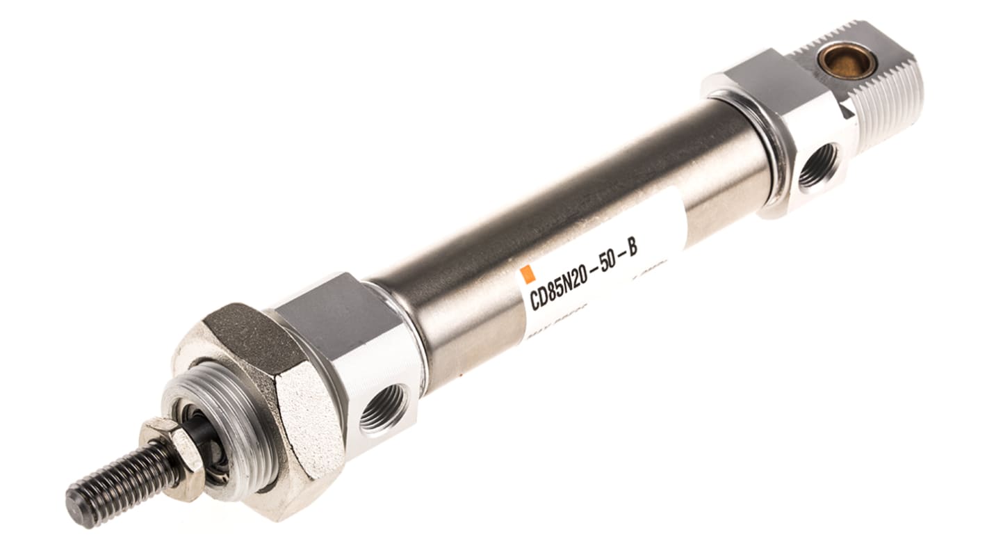 SMC Pneumatic Piston Rod Cylinder - 20mm Bore, 50mm Stroke, C85 Series, Double Acting