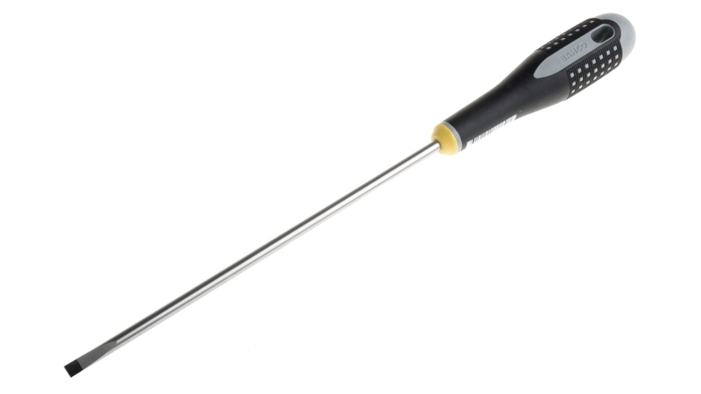 Bahco Slotted Screwdriver, 5.5 x 1 mm Tip, 200 mm Blade, 322 mm Overall