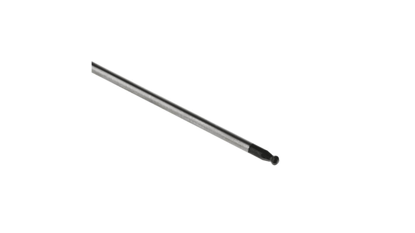 Bahco 2.5 mm Sechskant Kugelkopf Standard-Schraubendreher, Legierungsstahl, 222 mm / Klinge 100 mm