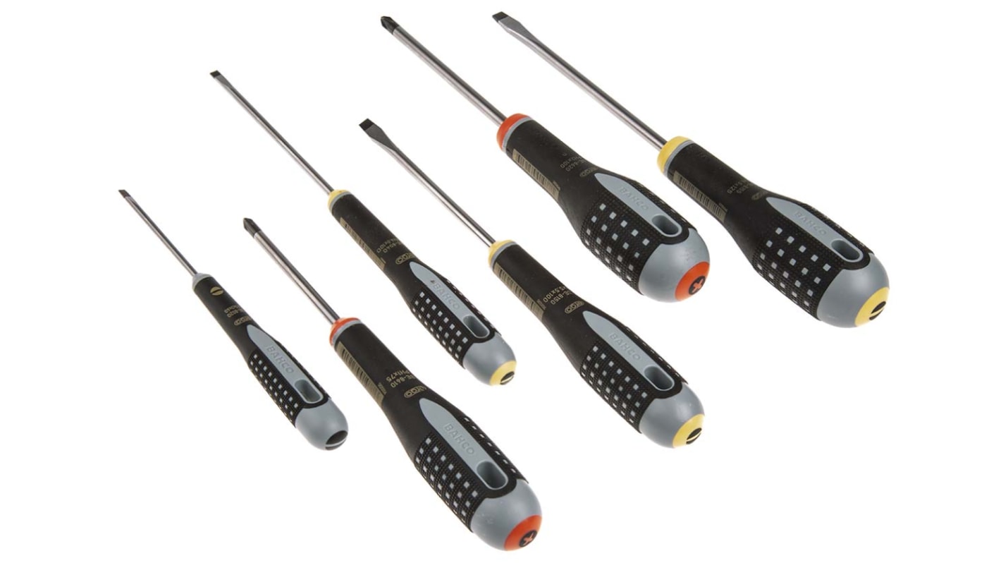 BE9881 Bahco Phillips; Slotted Screwdriver Set, 6Piece RS