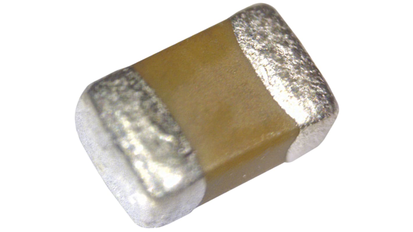 KEMET 100nF Multilayer Ceramic Capacitor MLCC, 50V dc V, ±20% , SMD