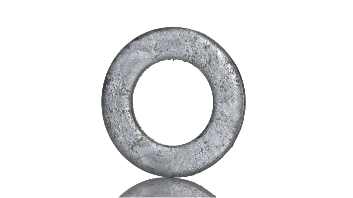 Galvanised Steel Plain Form A Washers, M24, DIN 125A
