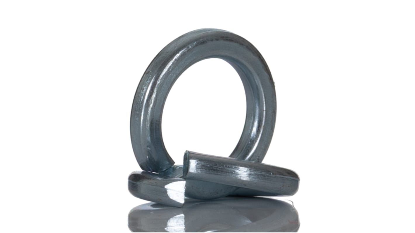 Bright Zinc Plated Steel Locking Washers, M8, DIN 7980