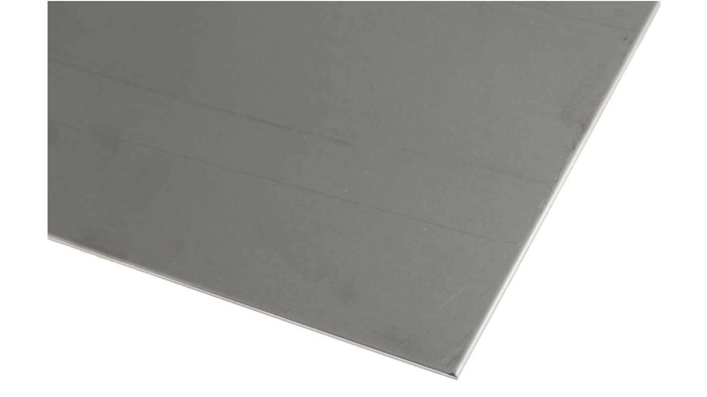 RS PRO Stainless Steel Metal Sheet 500mm x 300mm, 1.5mm Thick