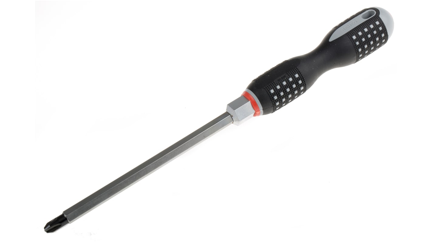 Bahco 200 mm Alloy Steel Ergonomic Screwdriver, Phillips PH4 Tip, Bi-material