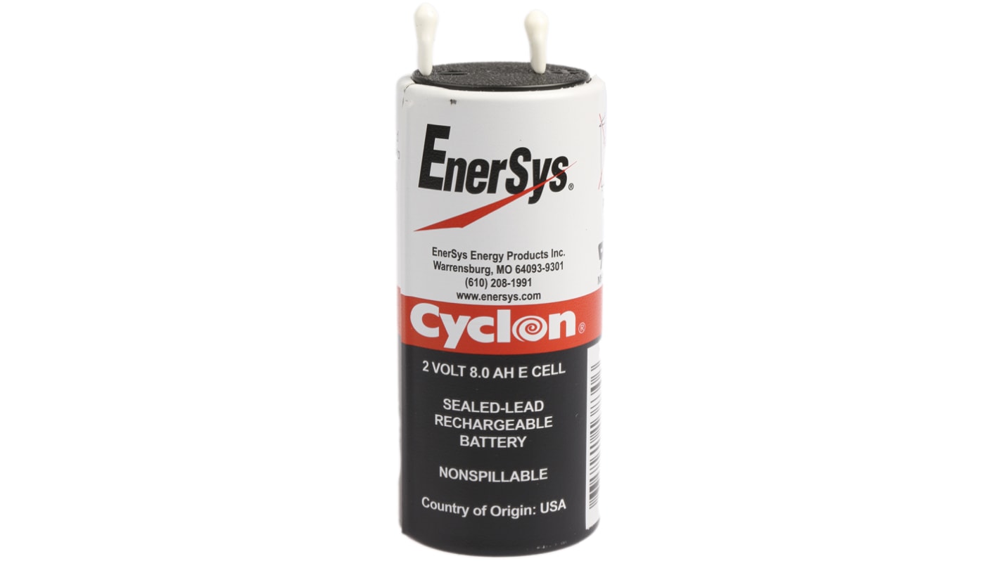 Batteria al piombo sigillata Enersys, 2V, 8Ah, 106.7 x 44.5mm, -65 → +80°C