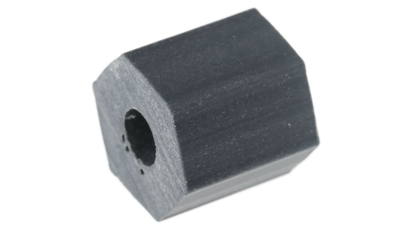 Hexagon plastic spacer,9.5mm L x3.6mm ID