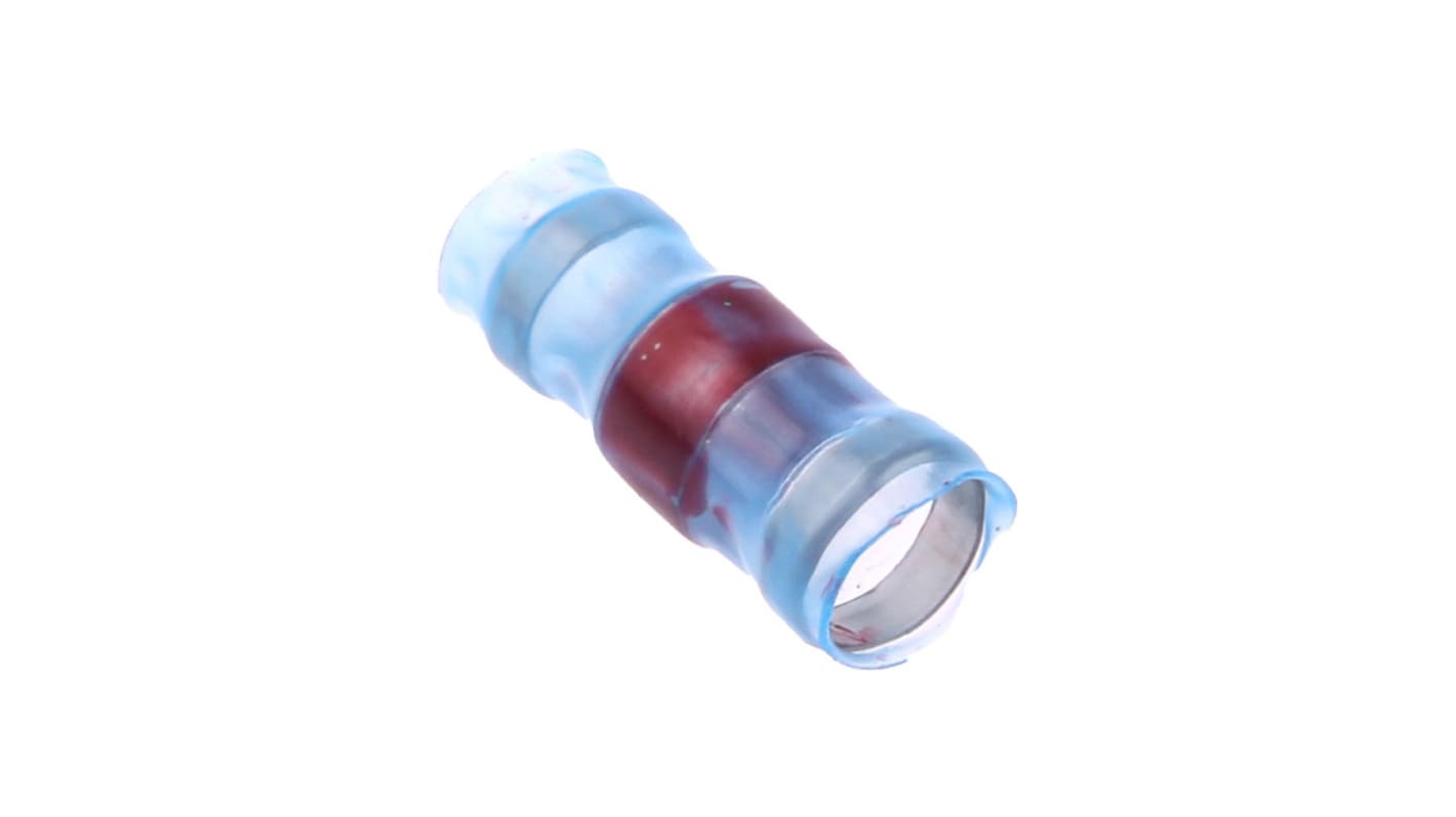 Manguitos de soldadura, TE Connectivity, Azul, Polivinilidenofluoruro (PVDF), diámetro del cable de 2.5 → 5mm