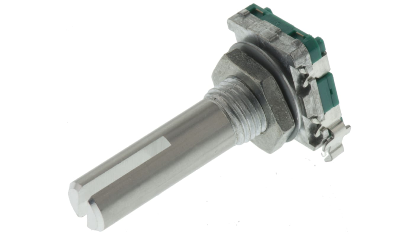 Alps Alpine 15 Pulse Incremental Mechanical Rotary Encoder Slot Shaft, Through Hole