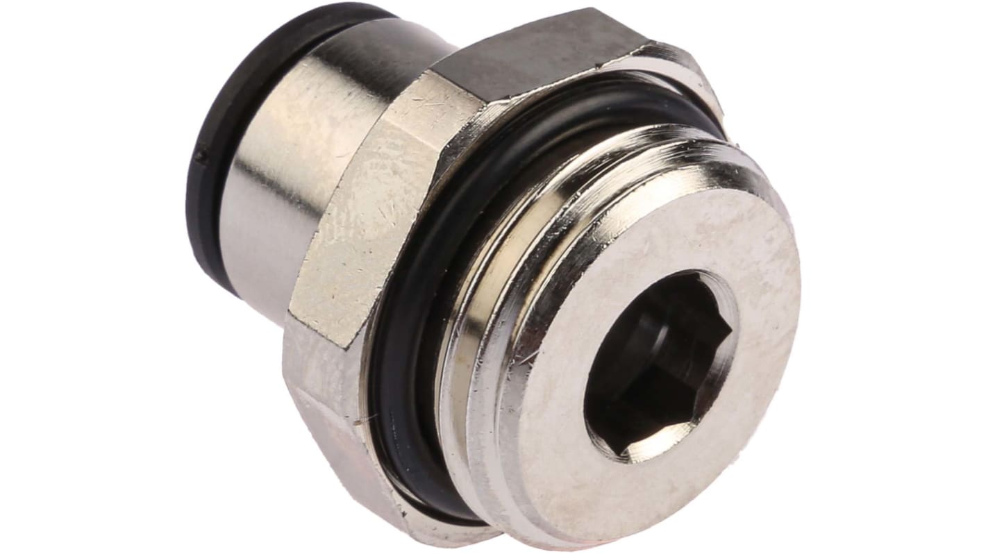 Legris LF3000 Series Straight Threaded Adaptor, G 1/2 Male to Push In 10 mm, Threaded-to-Tube Connection Style