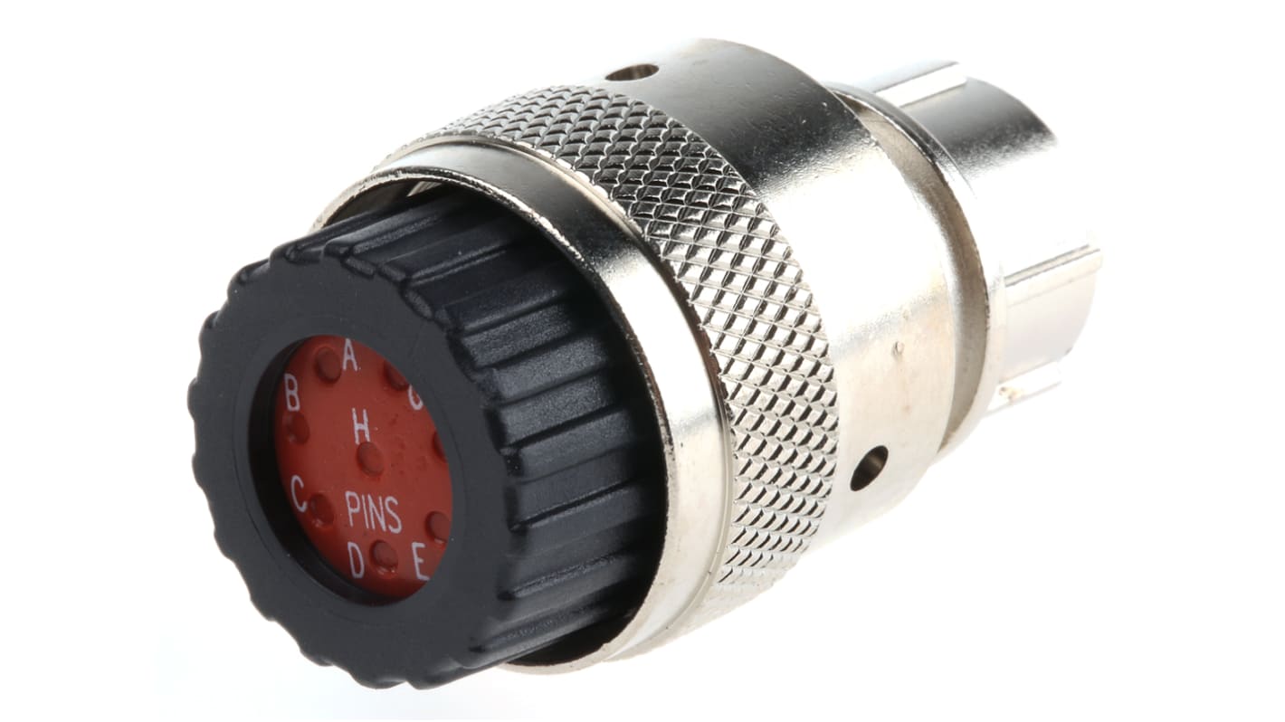 ITT Cannon Circular Connector, 8 Contacts, Cable Mount, Plug, Male, IP67, Trident Neptune Metal Series