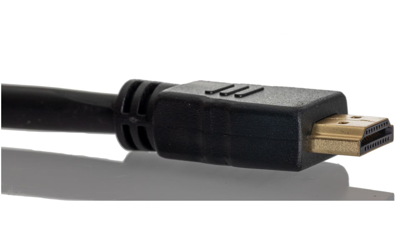 RS PRO HDMI-Kabel A HDMI Stecker B DVI-D Single Link Stecker Hohe Geschwindigkeit 1080 max., 2m, Schwarz