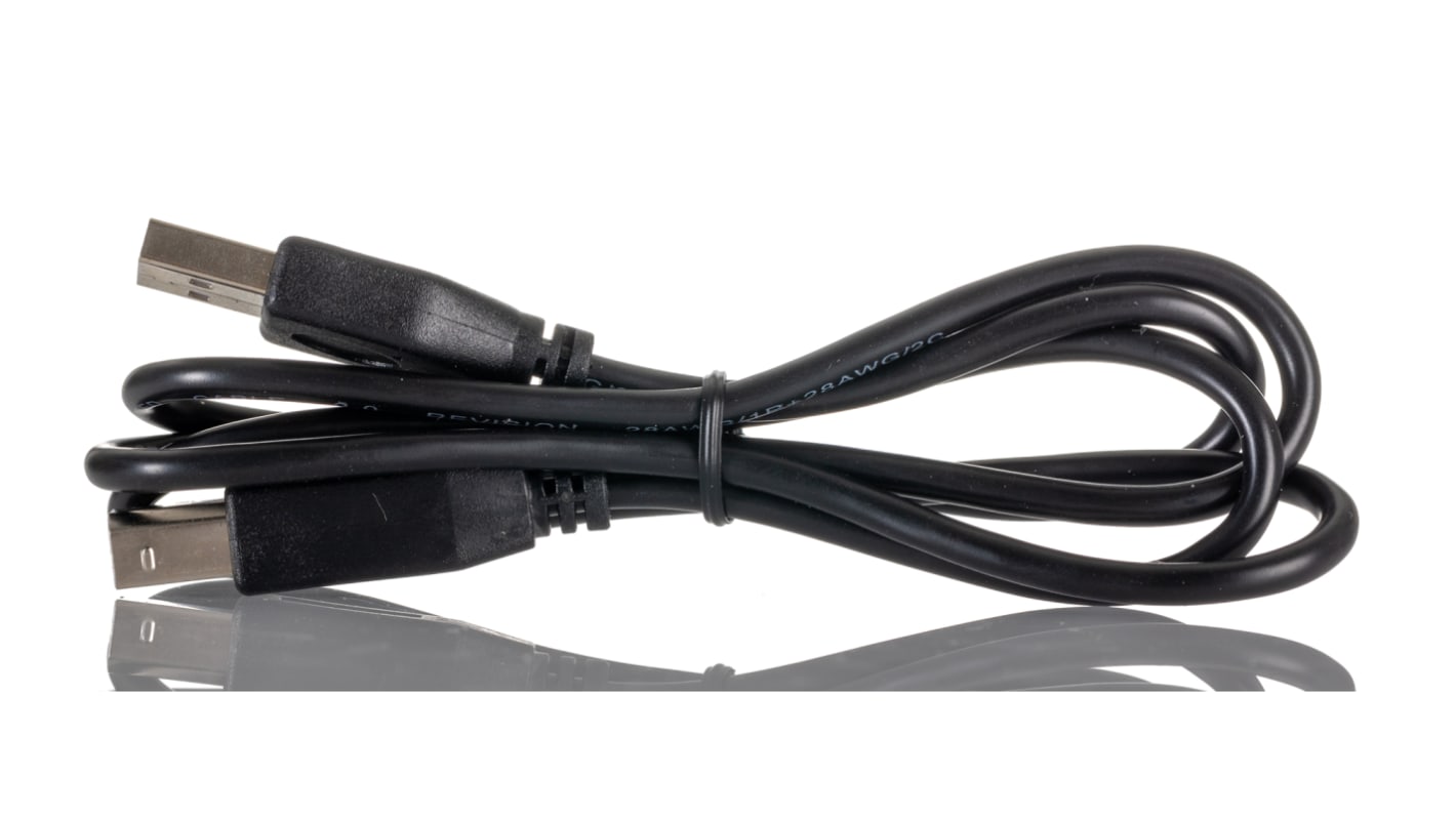 RS PRO USB-Kabel, USBA / USB B, 3m USB 2.0 Schwarz